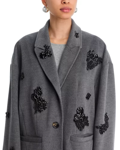 Crystal Ivy Gravis Coat in heather grey - sz small - Image 2