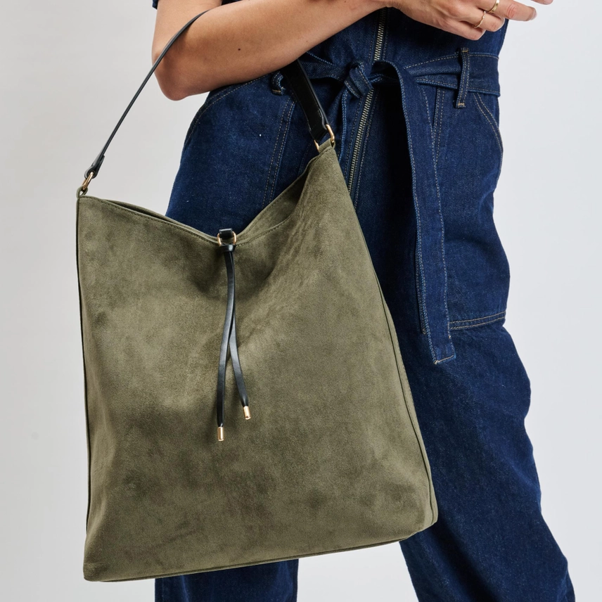 Felicity Hobo Bag in olive - Image 6