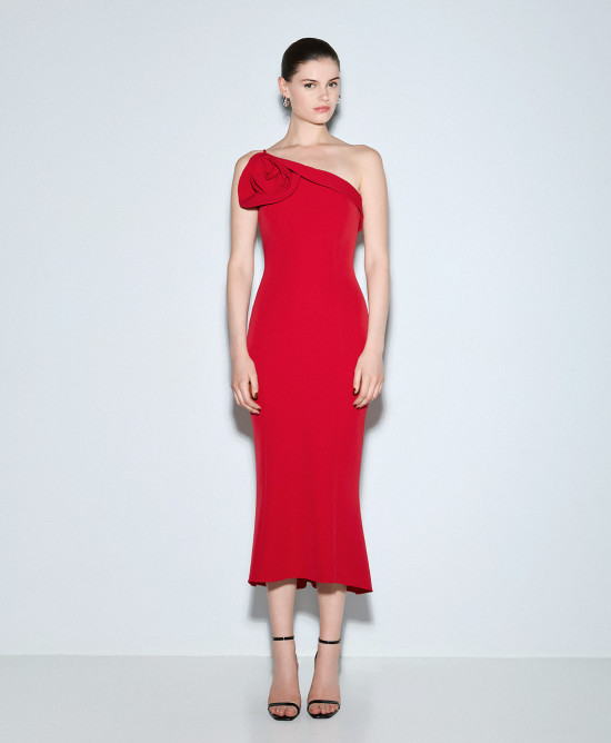 Tazeen Dress in red - Image 4