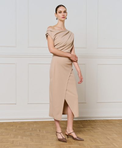 Maria Pencil dress in beige - coming soon - Image 5