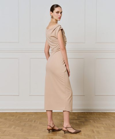 Maria Pencil dress in beige - coming soon - Image 3
