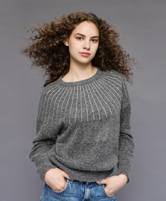 Daniela Sweater in coal - Image 5