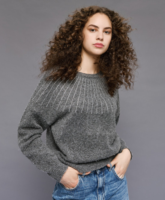 Daniela Sweater in coal - Image 4