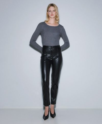 Roxy Knitted top in silver - coming soon - Image 4