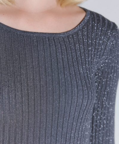 Roxy Knitted top in silver - coming soon - Image 2
