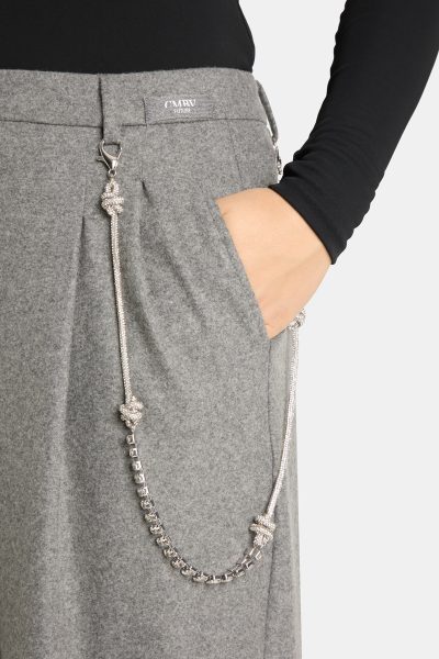 Emilie Crystal chain trousers - Image 9