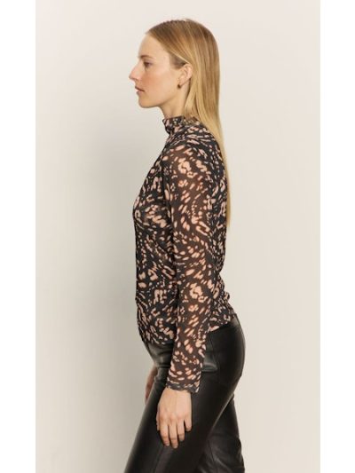 Kanen Print Mesh Top - Image 5