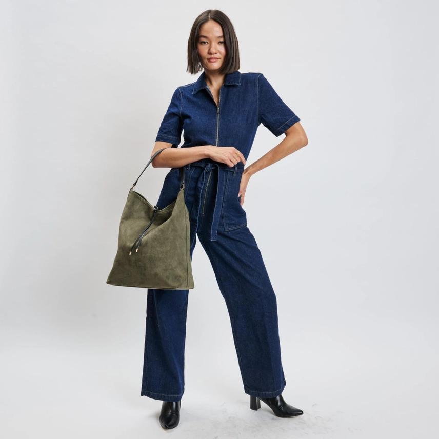 Felicity Hobo Bag in olive - Image 8