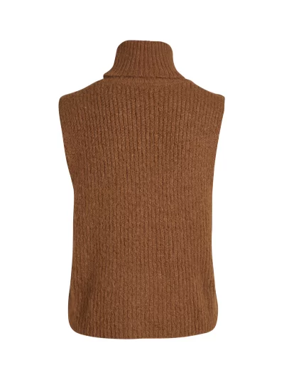 AGNES knit vest in camel - Image 2