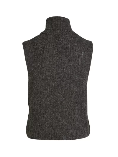 AGNES knit vest in brown - Image 2
