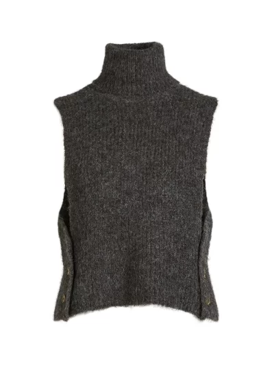 AGNES knit vest in brown - Image 8