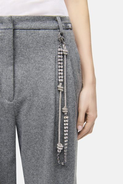 Emilie Crystal chain trousers - Image 2