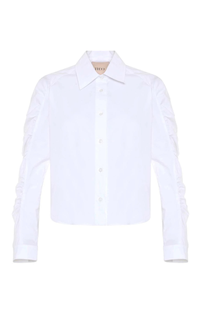 Echo Ruched Sleeve Shirt