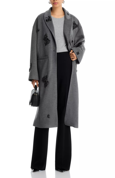 Crystal Ivy Gravis Coat in heather grey - sz small