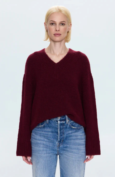 Talia Sweater - Claret
