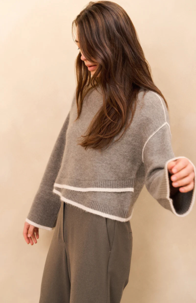 Millar Knitted Sweater in grey