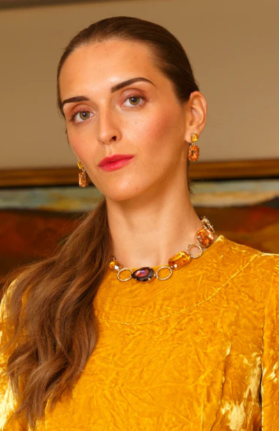 Lucia Padparadscha Earrings