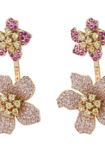 Flower Crystal Earrings