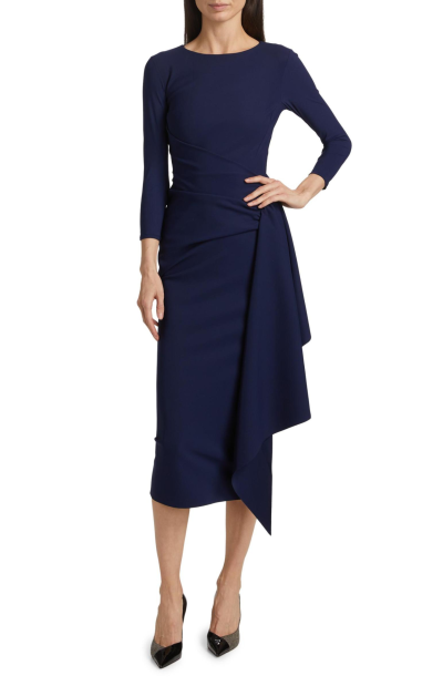 Wangairi Boatneck Midi-Dress