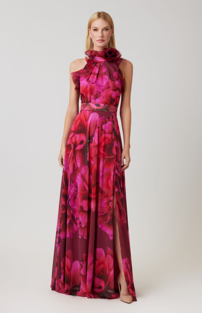 Soha Floral Halter Gown