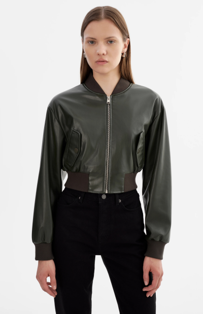Evelin Jacket in dark olive - sz medium