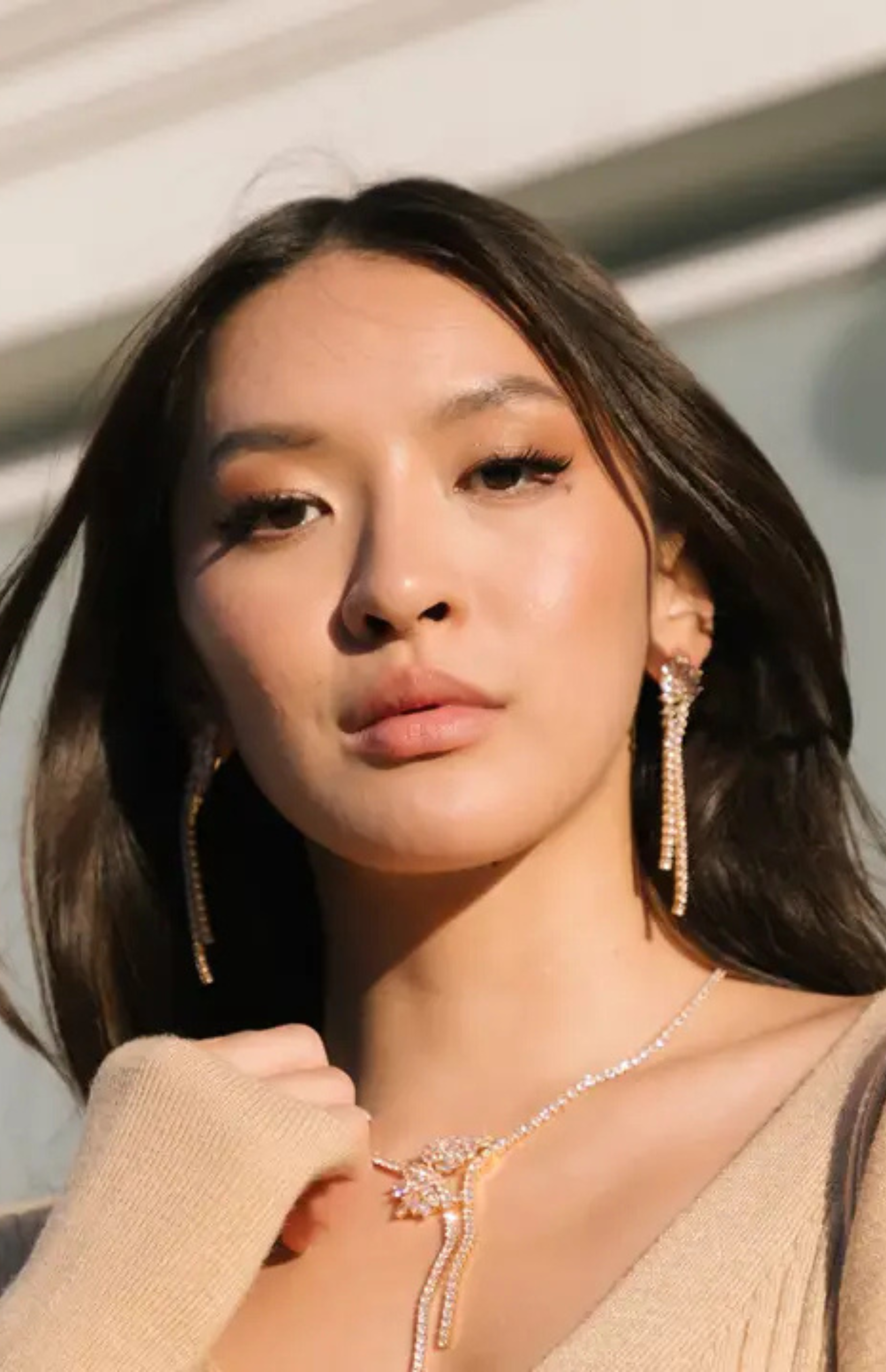 Audrey Cz Drop Necklace