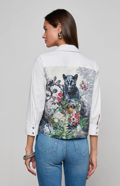 Fawn Panther Print Shirt