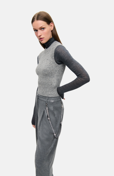 Emilie Crystal chain trousers