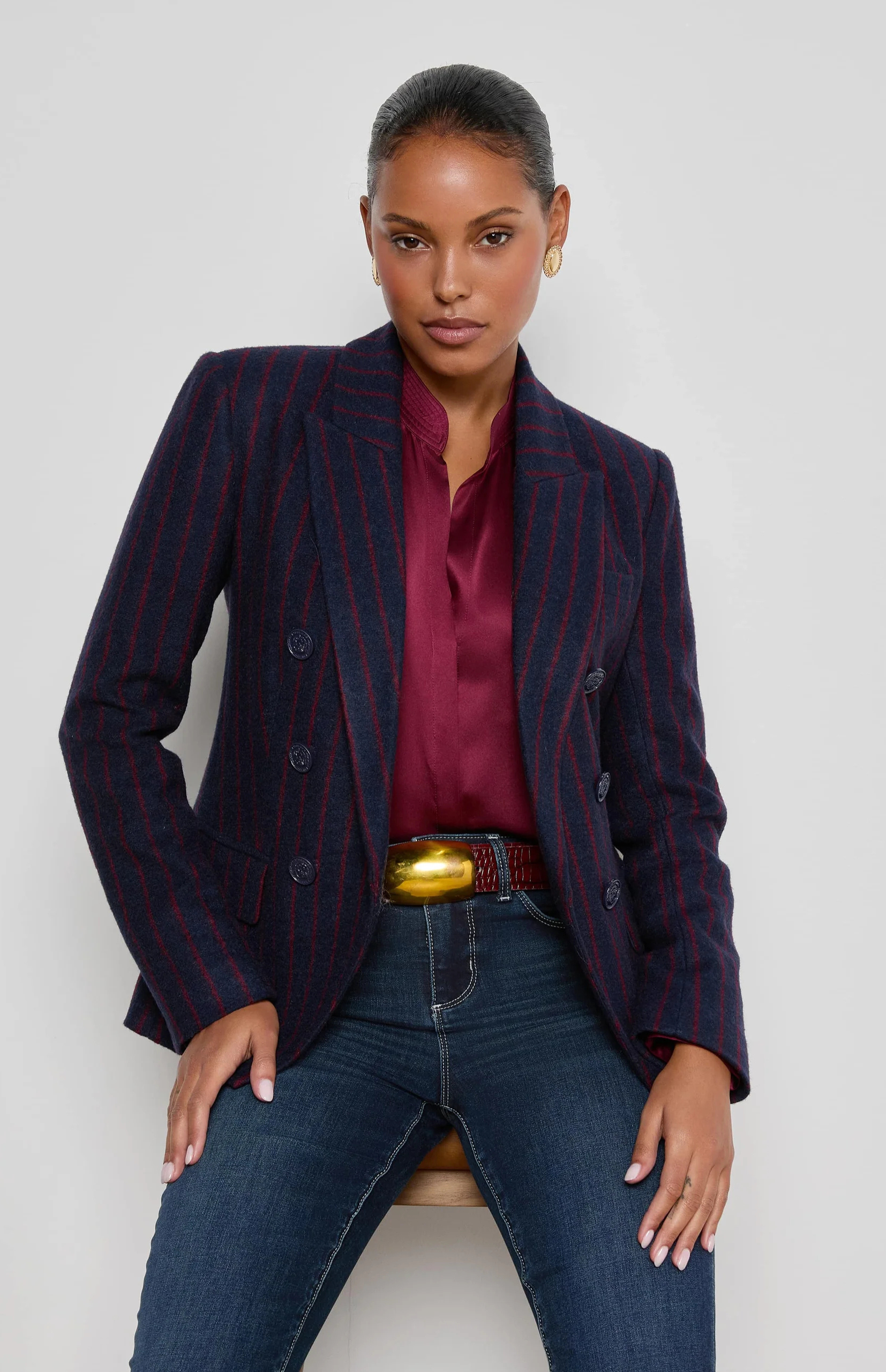 Kenzie Pinstriped Blazer