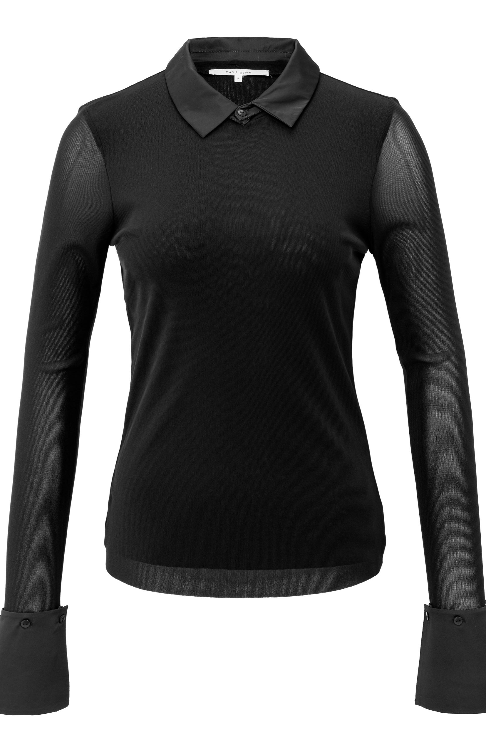 Tecia Mesh Top in black