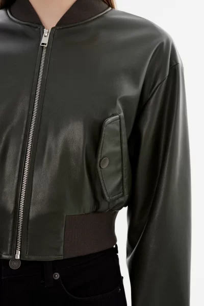 Evelin Jacket in dark olive - sz medium - Image 4