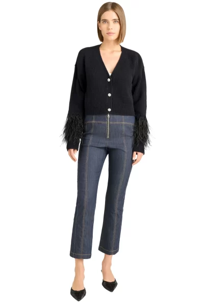 BRIA FEATHER CARDIGAN - Image 2