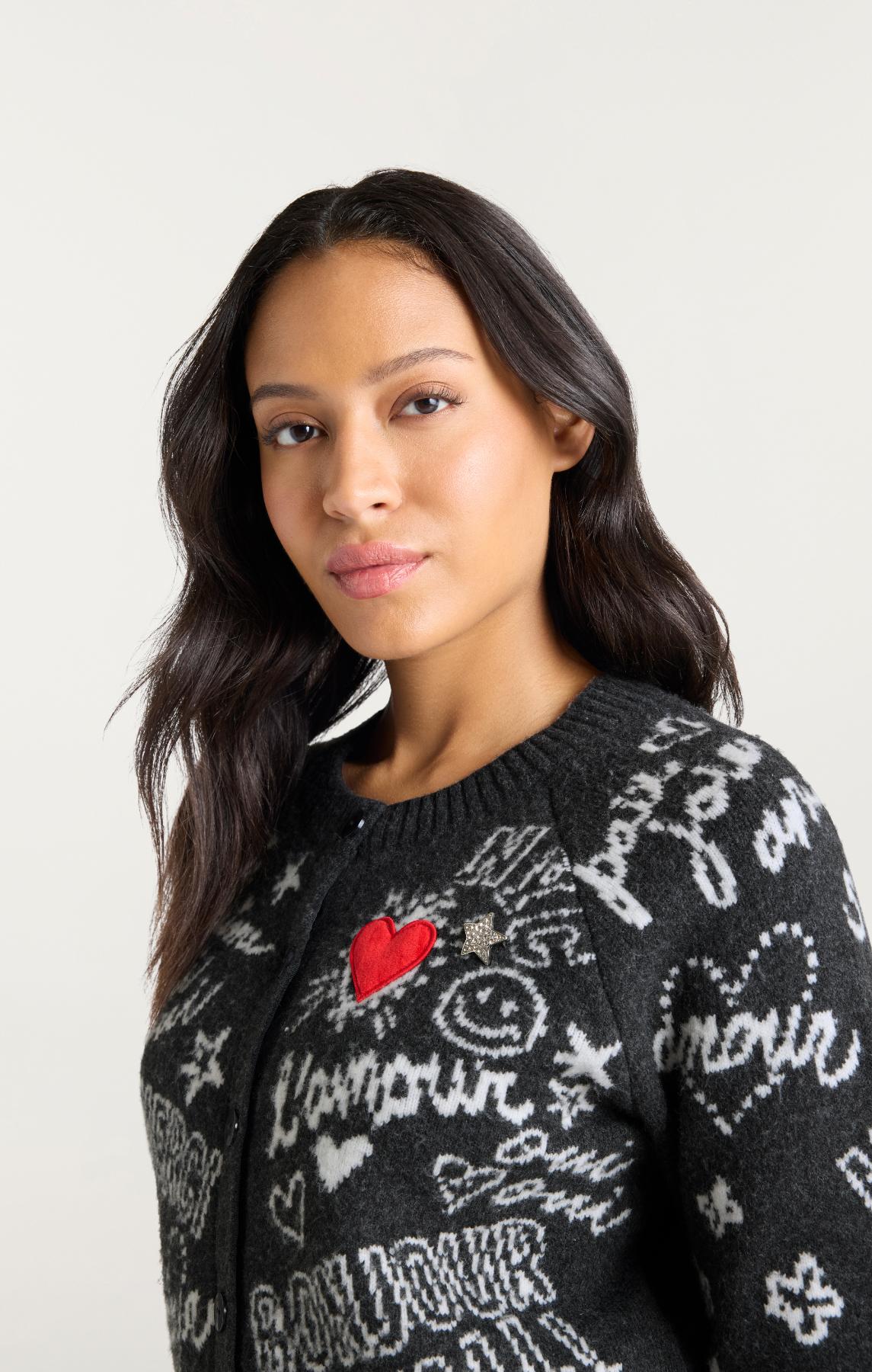 Millie Love Doodle Cardigan - Image 2