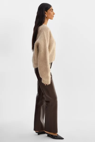 MINNIE Knit Cardigan in heather beige - Image 4