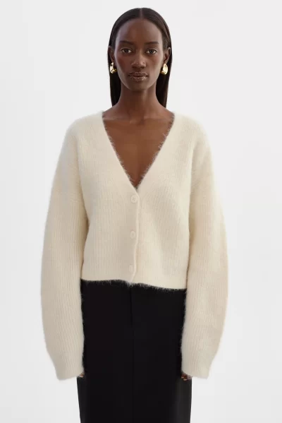 MINNIE Knit Cardigan in ivory - Image 2