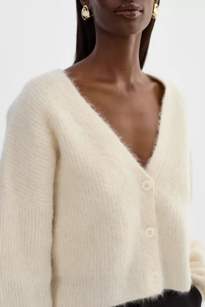 MINNIE Knit Cardigan in ivory - Image 5