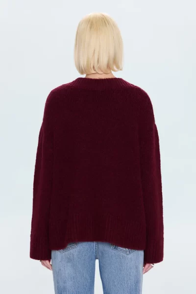 Talia Sweater - Claret - Image 4