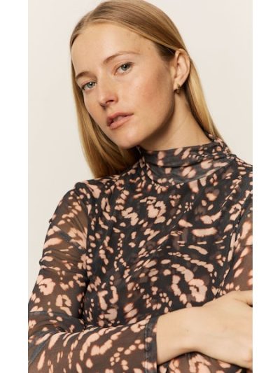 Kanen Print Mesh Top - Image 2