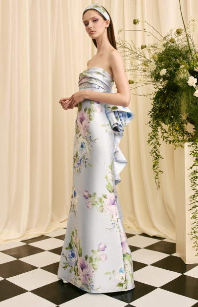 Sage Ruffled Train Gown - coming soon