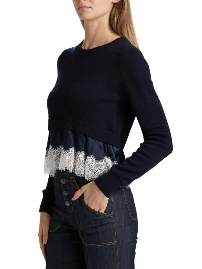 Zyla Lace-Trimmed Sweater - Image 6