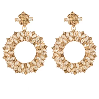 Stephanie Gold Loop Earring - Image 2