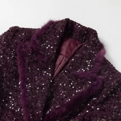 Connie Sequins Coat - sz small - coming soon - Image 4