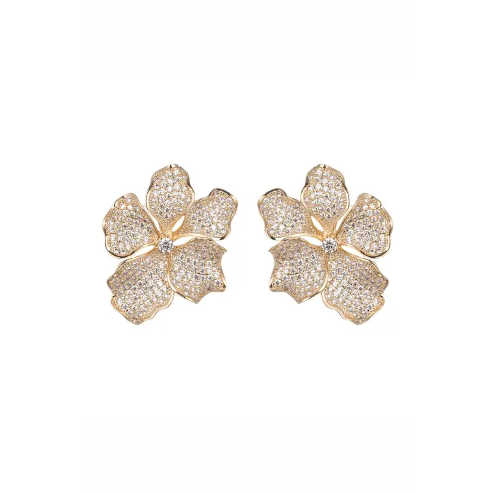 Harper Flower Earrings - Image 2