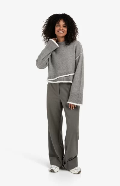 Millar Knitted Sweater in grey - Image 5