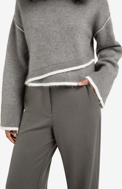 Millar Knitted Sweater in grey - Image 6