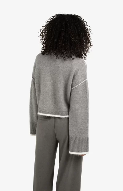 Millar Knitted Sweater in grey - Image 7