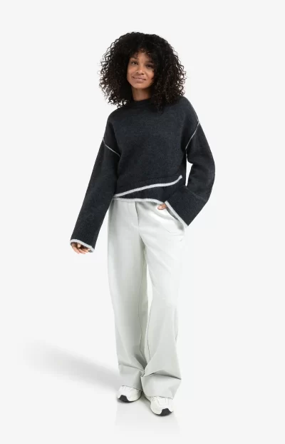 Millar Knitted sweater in navy - Image 5