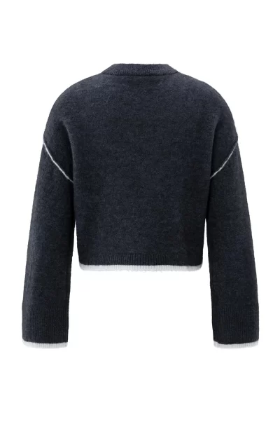 Millar Knitted sweater in navy - Image 4