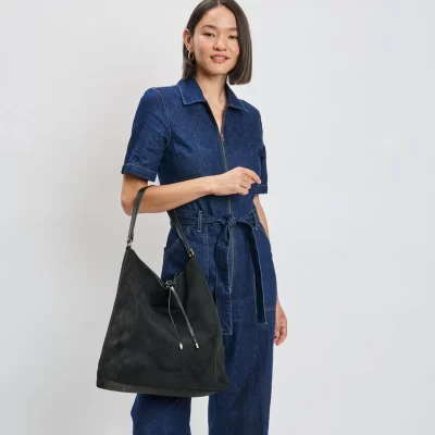 Felicity Hobo Bag in Black - Image 7