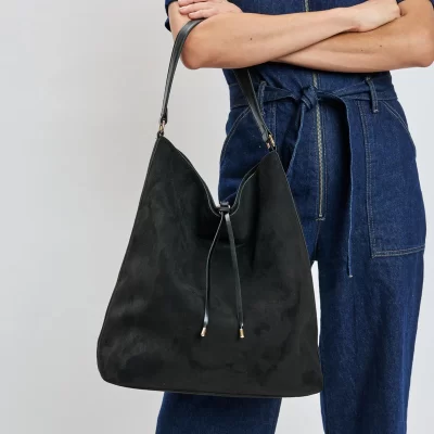 Felicity Hobo Bag in Black - Image 8